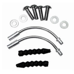 2 Pipes 90° Inox+2 Soufflets+Visserie Inox Pour Frein Av/Ar V-brake