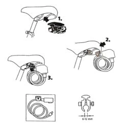 ABUS Support D'antivol Selle - KF -Point Soldes abus support d antivol selle kf 2