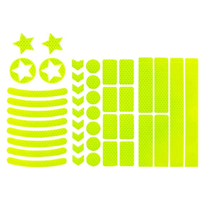 Autocollant Réfléchissant Pour Cadre Et Roue De Vélo, 42 Pièces 4 Autocollant Réfléchissant Pour Cadre Et Roue De Vélo, 42 Pièces – Image 2