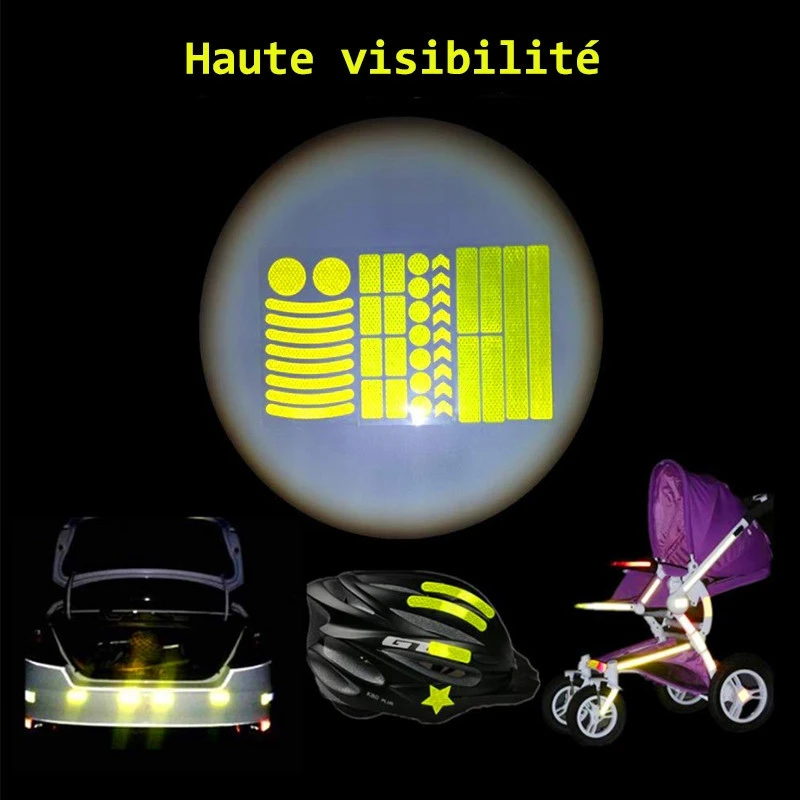 Autocollant Réfléchissant Pour Cadre Et Roue De Vélo, 42 Pièces 5 Autocollant Réfléchissant Pour Cadre Et Roue De Vélo, 42 Pièces – Image 3