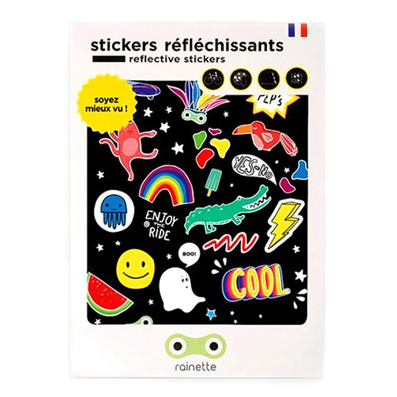 Autocollant Réfléchissant Pour Cycliste Design Ludique 3 Autocollant Réfléchissant Pour Cycliste Design Ludique