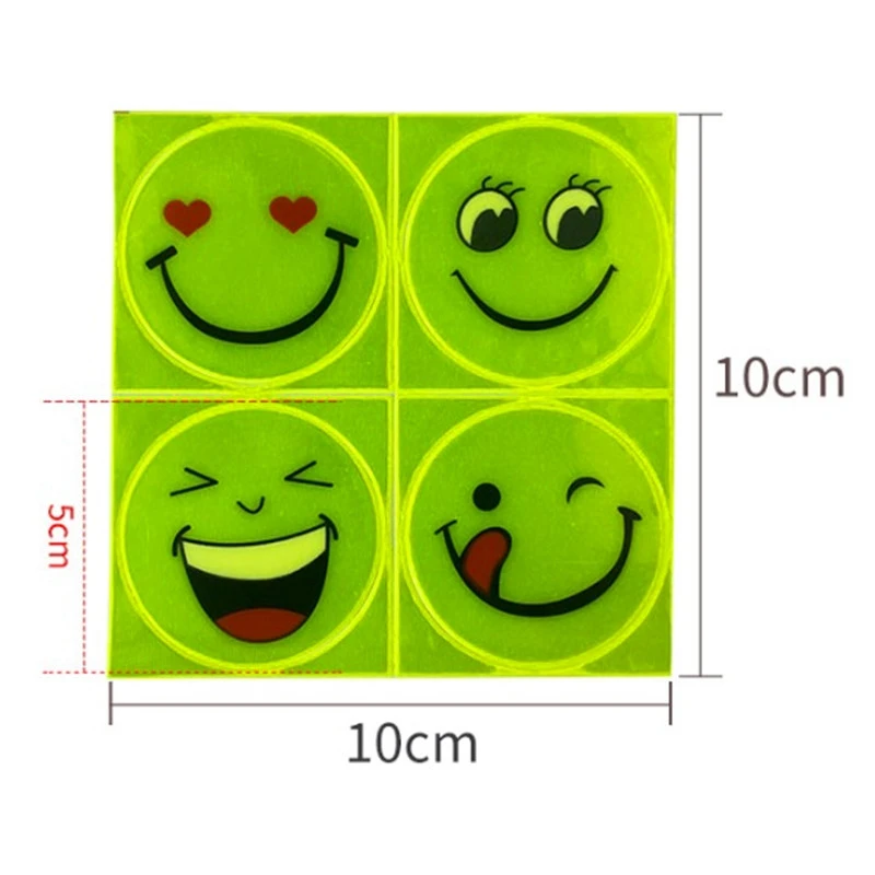 Autocollants Réfléchissants Mignon Souriant Pour Vélo Enfant 7 Autocollants Réfléchissants Mignon Souriant Pour Vélo Enfant – Image 5