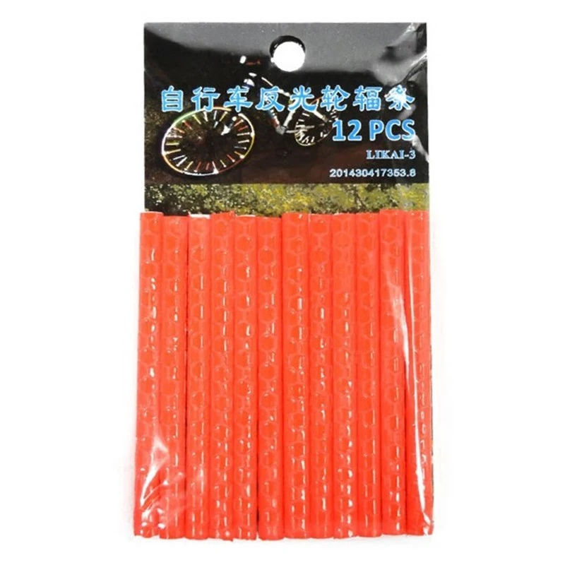 Barrettes Réfléchissantes Colorés Pour Rayons De Vélo 4 Barrettes Réfléchissantes Colorés Pour Rayons De Vélo – Image 2