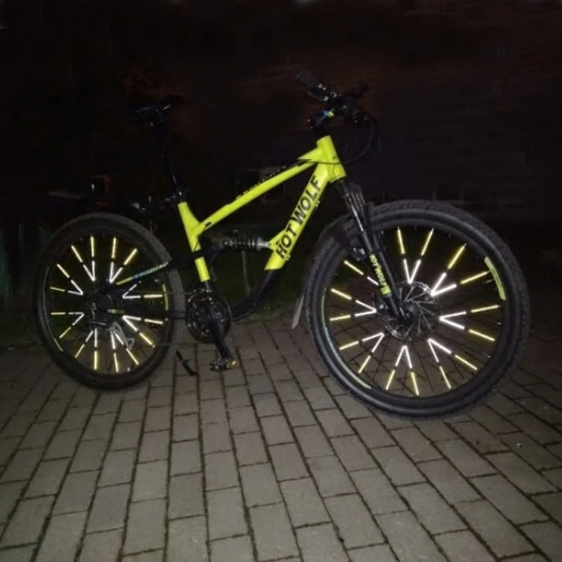 Barrettes Réfléchissantes Colorés Pour Rayons De Vélo 6 Barrettes Réfléchissantes Colorés Pour Rayons De Vélo – Image 4