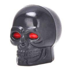 Bouchons Tête De Mort Noir Pour Valve Schrader Sur Roue De Vélo