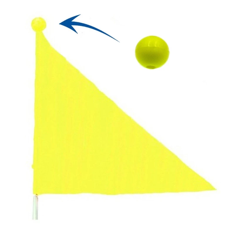 Boule Protège Drapeau De Sécurité Pour Vélo Et Remorque 4 Boule Protège Drapeau De Sécurité Pour Vélo Et Remorque – Image 2