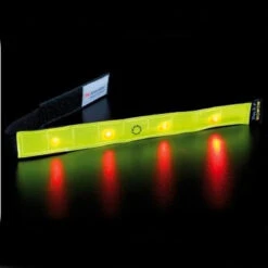 Brassard De Sécurité Avec LEDs Clignotant Pour Vélo Ou Jogging -Point Soldes brassard de securite avec leds clignotant pour velo ou jogging 2
