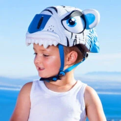 Casque Vélo Enfant Tigre Blanc Crazy Safety 11 Casque Vélo Enfant Tigre Blanc Crazy Safety -Point Soldes casque velo enfant tigre blanc crazy safety 3
