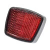 Catadioptre Arrière Rouge Rectangle A Visser Pour Garde Boue Vélo -Point Soldes catadioptre arriere rouge rectangle a visser pour garde boue velo