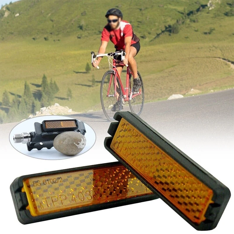 Messingschlager Catadioptres Pour Pédales Vélo Les 2 Paires 4 Messingschlager Catadioptres Pour Pédales Vélo Les 2 Paires – Image 2