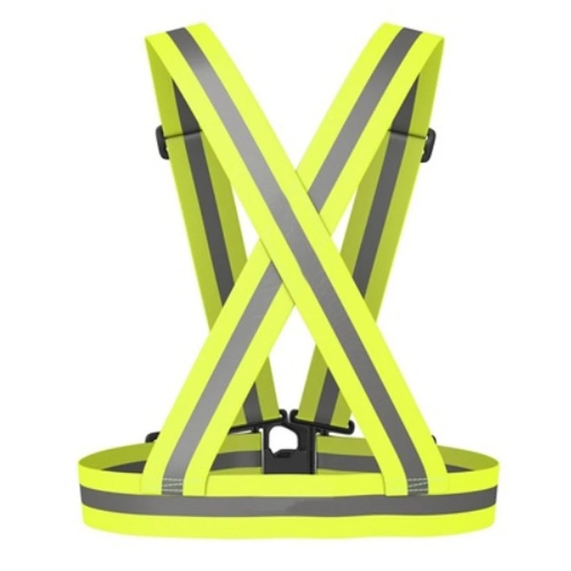 WOWOW Ceinture Jaune Réfléchissante Réglable Pour Piéton Ou Cycliste 3 WOWOW Ceinture Jaune Réfléchissante Réglable Pour Piéton Ou Cycliste