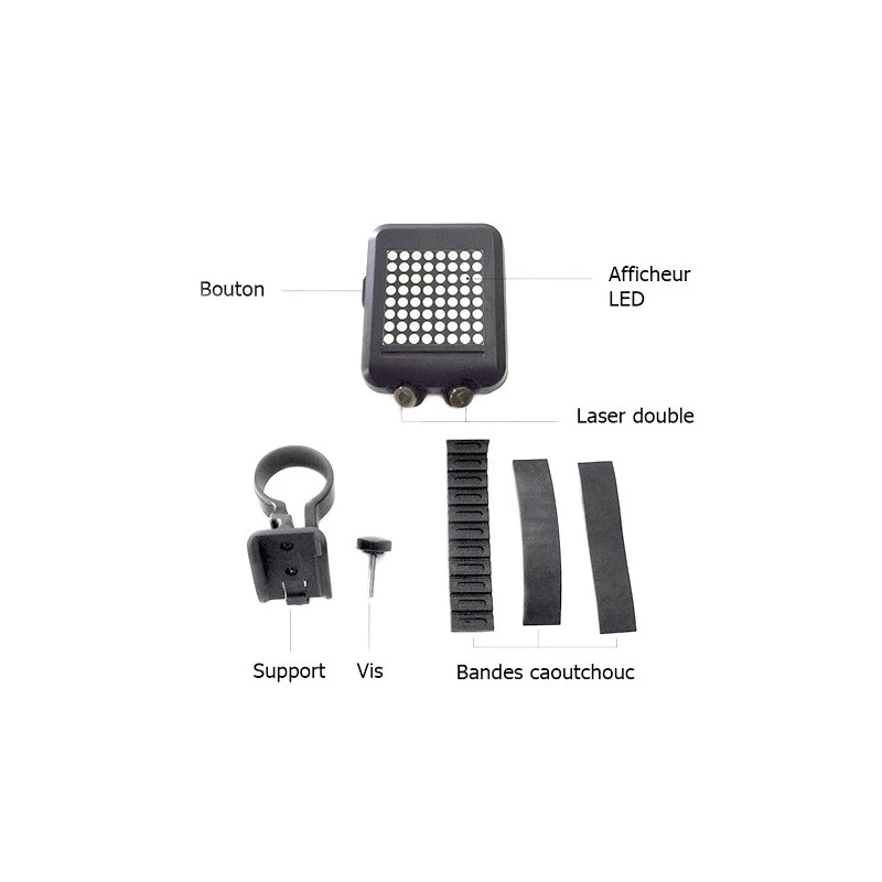 Clignotant Pour Vélo Avec Capteur Automatique Et Double Laser 4 Clignotant Pour Vélo Avec Capteur Automatique Et Double Laser – Image 2