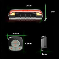 Clignotants LED Faisceau Laser USB Pour Vélo -Point Soldes clignotants led faisceau laser usb pour velo 4