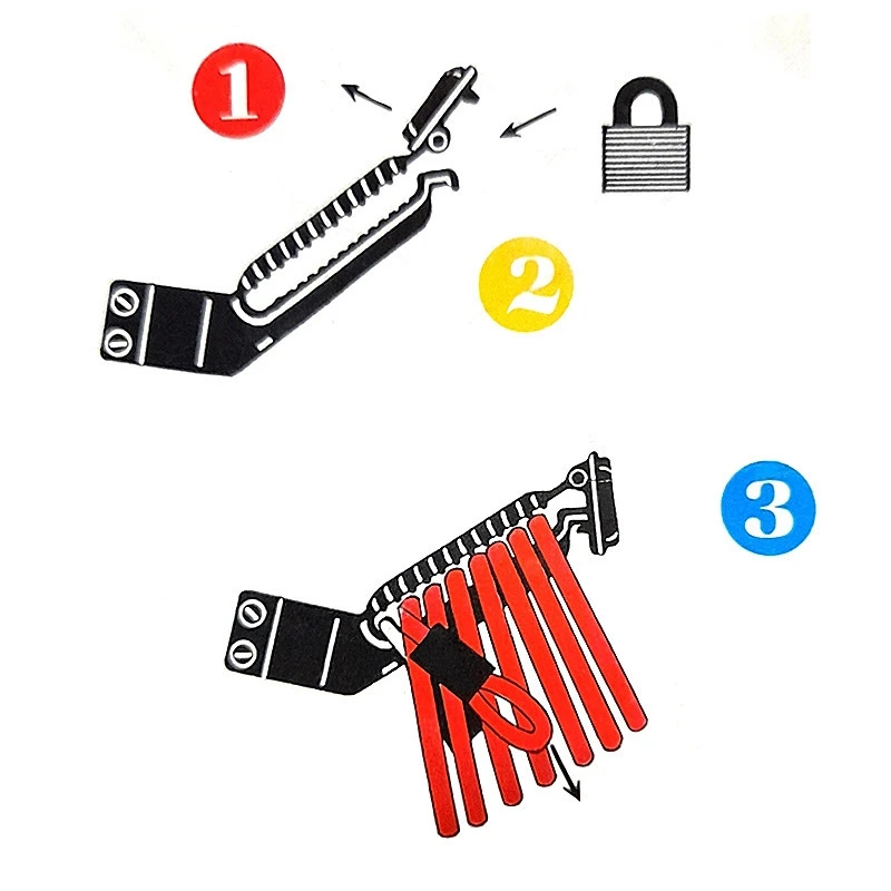 Clip Réflecteur Avec Support Antivol Sur Tube De Selle Vélo 4 Clip Réflecteur Avec Support Antivol Sur Tube De Selle Vélo – Image 2