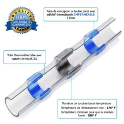 Coffret 500 Manchons Thermo-soudable Auto Soudeur étanche -Point Soldes coffret 500 manchons thermo soudable auto soudeur etanche 3