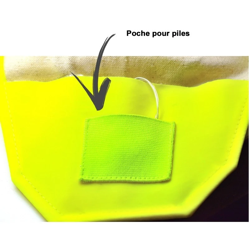 Dossard De Signalisation Triangulaire Avec 8 LED Clignotantes 4 Dossard De Signalisation Triangulaire Avec 8 LED Clignotantes – Image 2