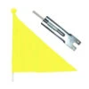 Drapeau De Sécurité Pour Vélo Et Remorque Jaune -Point Soldes drapeau de securite pour velo et remorque jaune