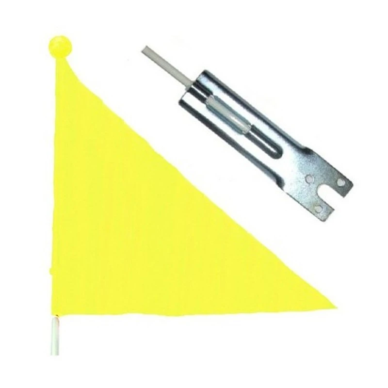 Drapeau De Sécurité Pour Vélo Et Remorque Jaune 3 Drapeau De Sécurité Pour Vélo Et Remorque Jaune