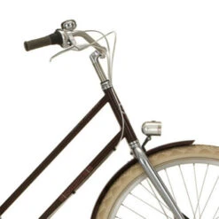 Eclairage Avant Rétro Chromé Sur Fourche De Vélo Néro -Point Soldes eclairage avant retro chrome sur fourche de velo nero 3