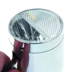 Eclairage Avant Rétro Chromé Sur Fourche De Vélo Néro -Point Soldes eclairage avant retro chrome sur fourche de velo nero 4