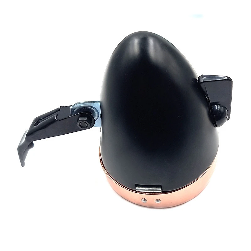 Eclairage Vélo Rétro à Pile Sur Fourche Noir Et Cuivre 4 Eclairage Vélo Rétro à Pile Sur Fourche Noir Et Cuivre – Image 2