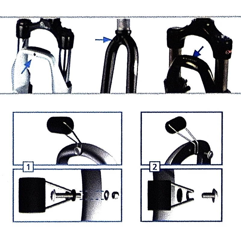 RIXEN & KAUL Espace Supplémentaire Pour Feu Avant Sur Fourche Ou Cadre De Vélo 4 RIXEN & KAUL Espace Supplémentaire Pour Feu Avant Sur Fourche Ou Cadre De Vélo – Image 2