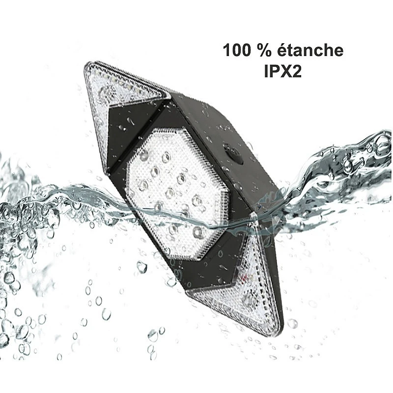 Feu Arrière Clignotant De Bicyclette Avec Télécommande Sans Fil 8 Feu Arrière Clignotant De Bicyclette Avec Télécommande Sans Fil – Image 6