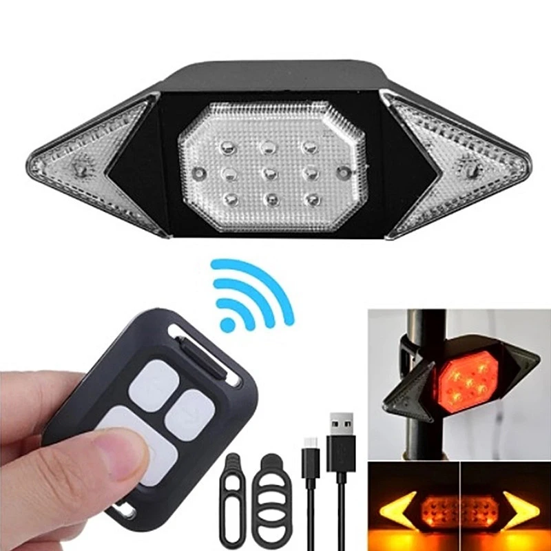 Feu Arrière Clignotant De Bicyclette Avec Télécommande Sans Fil 3 Feu Arrière Clignotant De Bicyclette Avec Télécommande Sans Fil