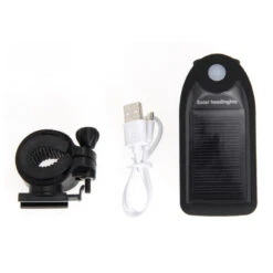 Feu De Vélo Avant 3 Watts Solaire Et USB -Point Soldes feu de velo avant 3 watts solaire et usb 3