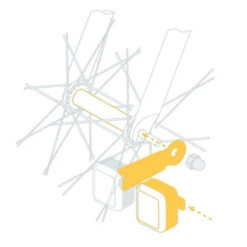 Feux Vélo Sans Piles Sur Moyeu 2 LEDs AMS Light Reelight -Point Soldes feux velo sans piles sur moyeu 2 leds ams light reelight 2