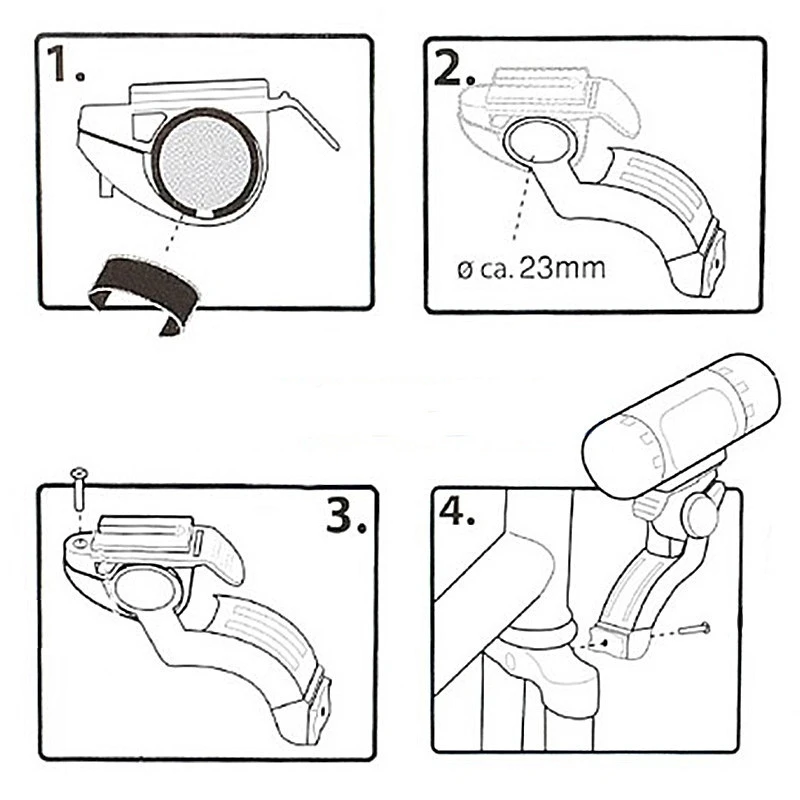 M-Wave Fixation Feu Avant Pour Vélo Sur Fourche 7 M-Wave Fixation Feu Avant Pour Vélo Sur Fourche – Image 5
