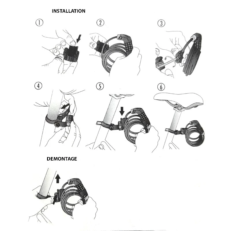 Fixation Universelle BBB Cablefix BBL-92 Pour Antivols Vélo 5 Fixation Universelle BBB Cablefix BBL-92 Pour Antivols Vélo – Image 3