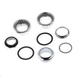 Jeu Direction Vélo 1"1/8 - 25,4 Int / 28,6 Ext. Argent