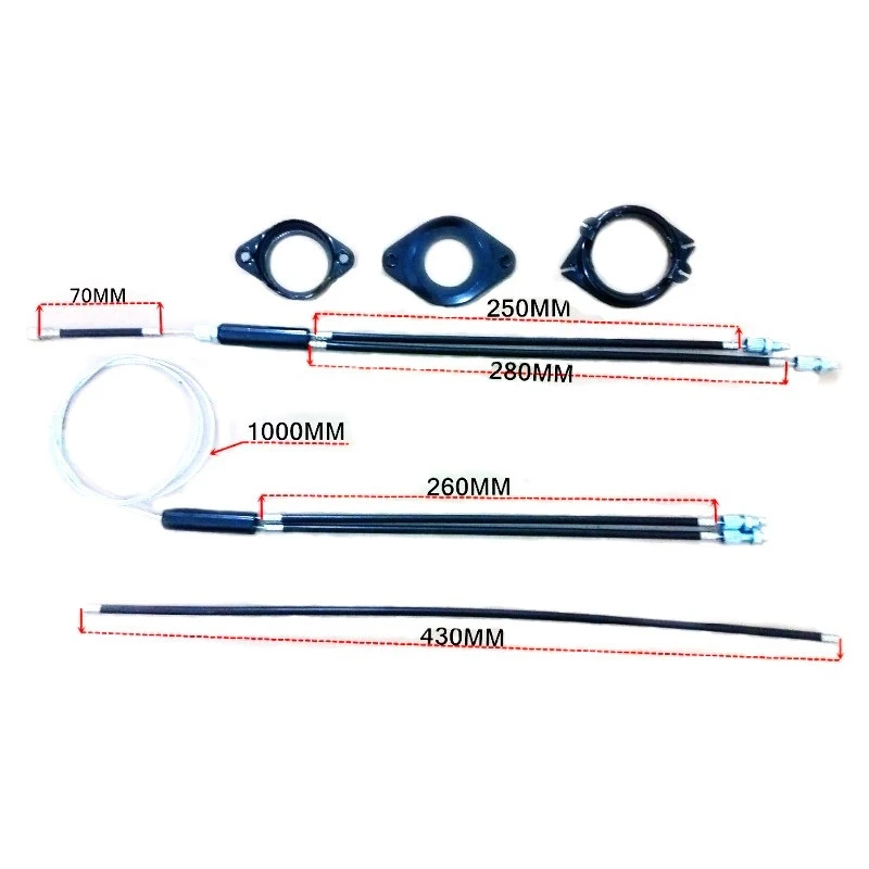 Kit Cables BMX Rotor U+V Brake Universel + Coupelles 4 Kit Cables BMX Rotor U+V Brake Universel + Coupelles – Image 2