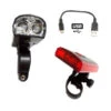 Kit éclairage Vélo Avant/arrière Rechargeable Sur Port USB -Point Soldes kit eclairage velo avant arriere rechargeable sur port usb