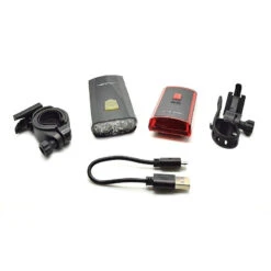 Kit éclairage Vélo Avant/arrière Rechargeable Sur Port USB -Point Soldes kit eclairage velo avant arriere rechargeable sur port usb 4
