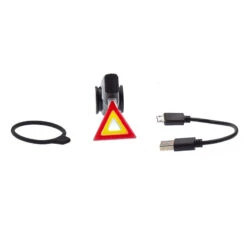 Lampe Arrière USB Warning Pour Fixation Sur Tube De Selle -Point Soldes lampe arriere usb warning pour fixation sur tube de selle 1
