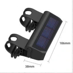 Lampe De Vélo à énergie Solaire, étanche IPX6 -Point Soldes lampe de velo a energie solaire etanche ipx6 1