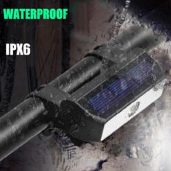 Lampe De Vélo à énergie Solaire, étanche IPX6 -Point Soldes lampe de velo a energie solaire etanche ipx6 5