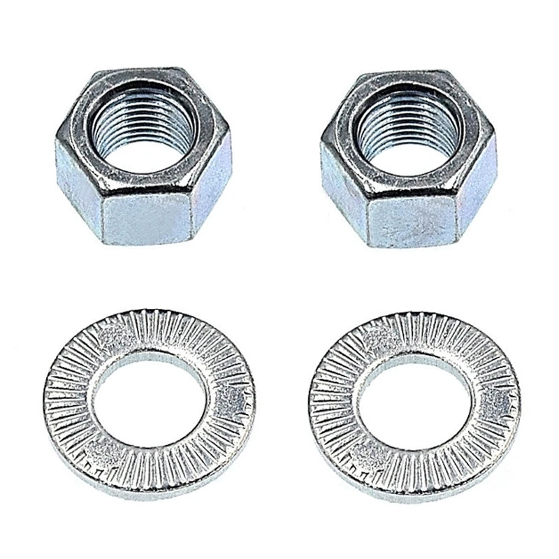 Paire D'écrou M10 Avec Rondelle Crantée Pour Axe Roue De Vélo 3 Paire D'écrou M10 Avec Rondelle Crantée Pour Axe Roue De Vélo