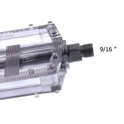 M-Wave Pédales Noir Translucide Pour Vélos BMX 9/16 -Point Soldes pedales noir translucide pour velos bmx 9 16 2