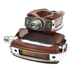 Pédales Vélo Vintage En Résine Marron City Marwi -Point Soldes pedales velo vintage en resine marron city marwi 3