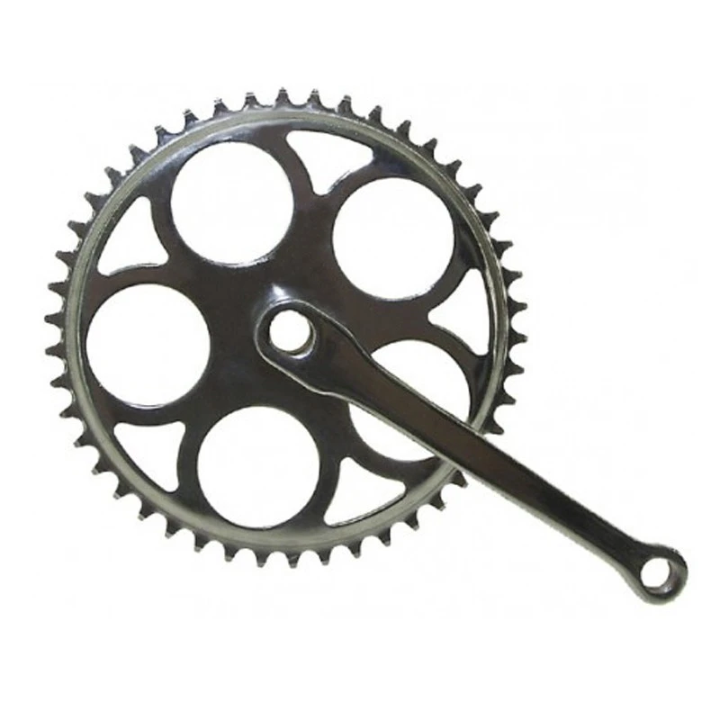 Messingschlager Pédalier Vintage Mono Plateau à Clavette 3 Messingschlager Pédalier Vintage Mono Plateau à Clavette