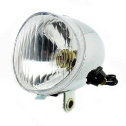 Phare Avant Classic Ampoule Chrome Feu Vélo -Point Soldes phare avant classic ampoule chrome feu velo 2