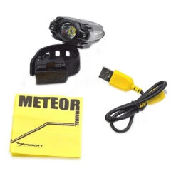 Phare Avant Vélo 300 Lumens Rechargeable USB Meteor Moon -Point Soldes phare avant velo 300 lumens rechargeable usb meteor moon 3