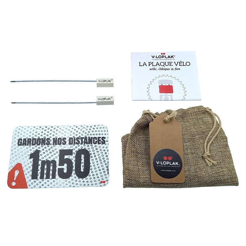 Plaque Vélo Gardons Nos Distances 1m50 V-Loplak 4 Plaque Vélo Gardons Nos Distances 1m50 V-Loplak – Image 2