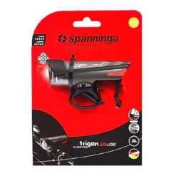 Projecteur Avant SPANNINGA TRIGON 25 Lux - Rechargeable USB, Fixation Sur Guidon -Point Soldes projecteur avant spanninga trigon 25 lux rechargeable usb fixation sur guidon 2