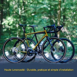 Réflecteurs De Rayons De Sécurité Pour Roues De Vélo - Par 4 -Point Soldes reflecteurs de rayons de securite pour roues de velo par 4 3