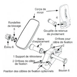 Rétroviseur BIKE EYE à Fixer Sur Le Cadre - Model LXS 10 Rétroviseur BIKE EYE à Fixer Sur Le Cadre - Model LXS -Point Soldes retroviseur bike eye a fixer sur le cadre model lxs 2