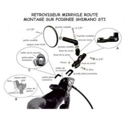Rétroviseur ROAD Mirrycle Pour Cocotte Shimano STI -Point Soldes retroviseur road mirrycle pour cocotte shimano sti 3